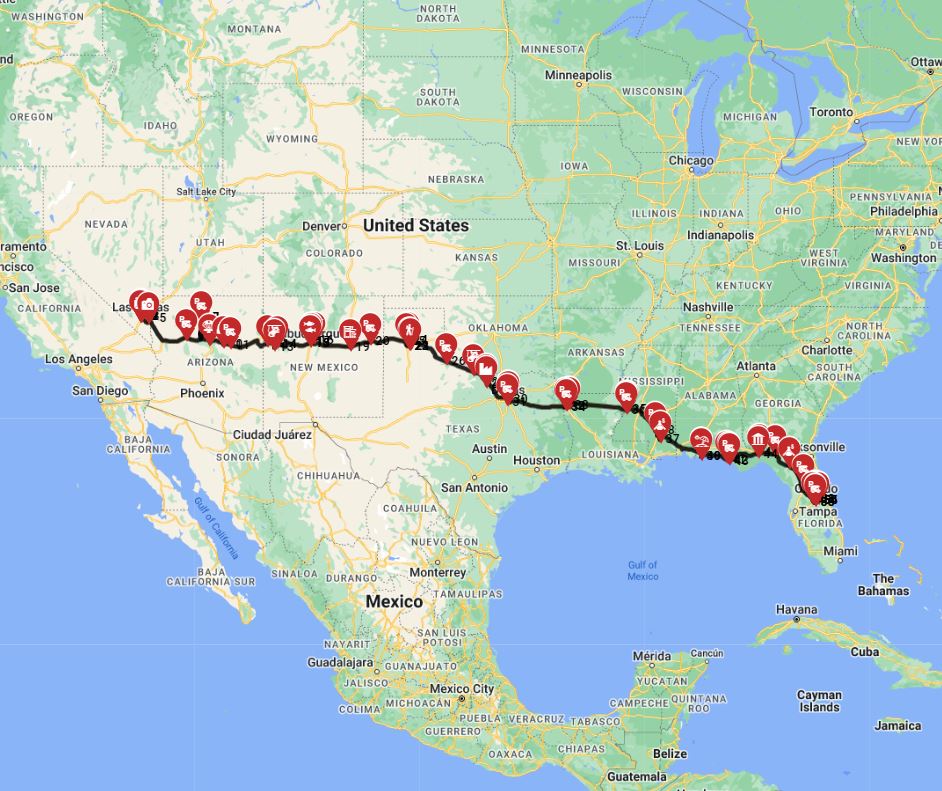 Best RV Parks from Las Vegas to Orlando